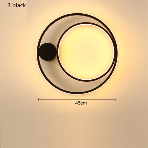 applique murale nordique moderne led en fer aluminium acrylique - vue 12 sur 12