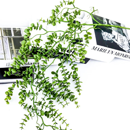 plantes artificielles en rotin et eucalyptus pour décoration intérieure et extérieure - vue 3 sur 6