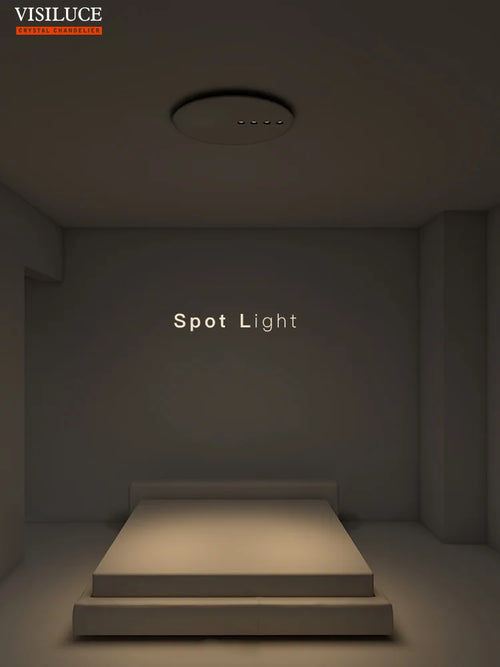 plafonnier led rond minimaliste à intensité variable pour intérieur - vue 3 sur 8