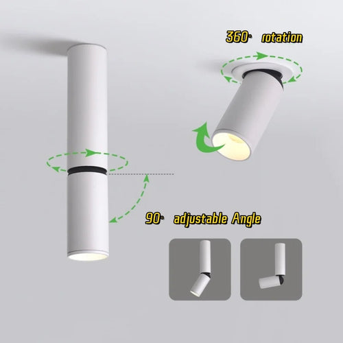spot encastré dimmable anti-éblouissant rotation 360 degrés éclairage intérieur - vue 2 sur 8