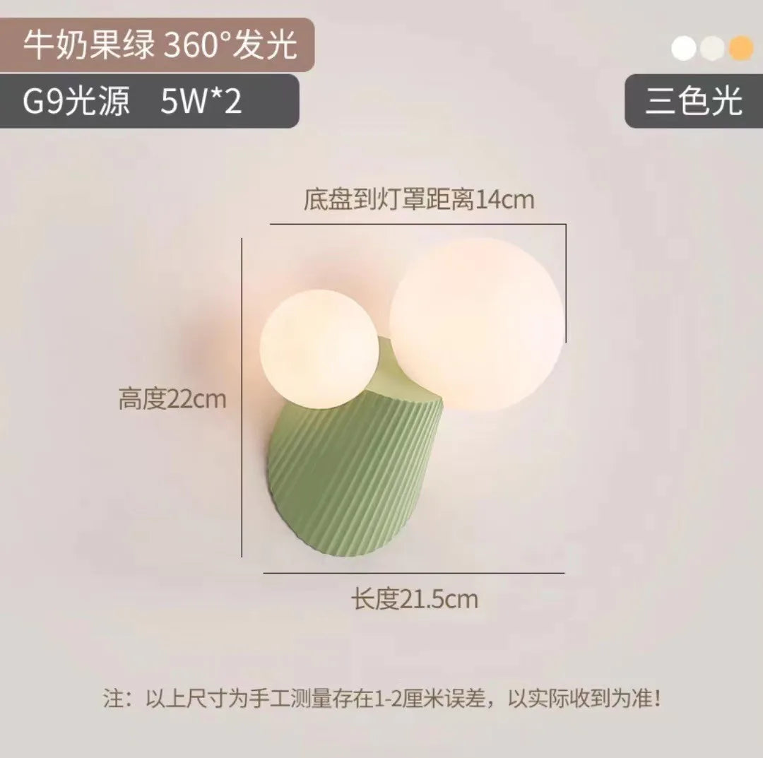 applique murale led cactus en résine verre pour étude - vue 10 sur 11