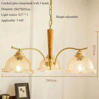 lustre suspendu nordique rétro abat-jour en tissu plissé lampe décorative