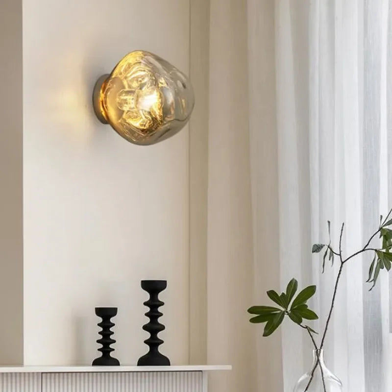applique murale led en verre au design moderne décoratives - vue 3 sur 18