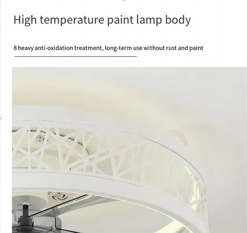 110V~265V APP and Remote Control Dual Intelligent Control  DC 6 speed Regulation Frequency Conversion Ceiling Fan Light - vue 7 sur 17
