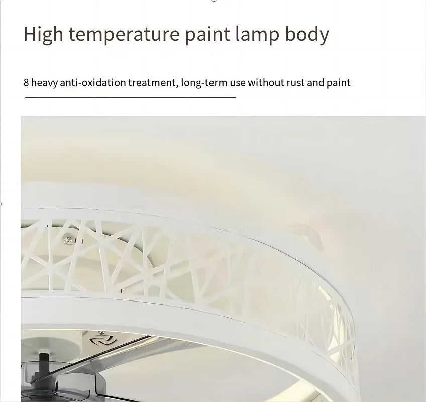 110V~265V APP and Remote Control Dual Intelligent Control  DC 6 speed Regulation Frequency Conversion Ceiling Fan Light - vue 6 sur 17