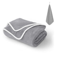 serviette de bain polaire corail large seche rapide