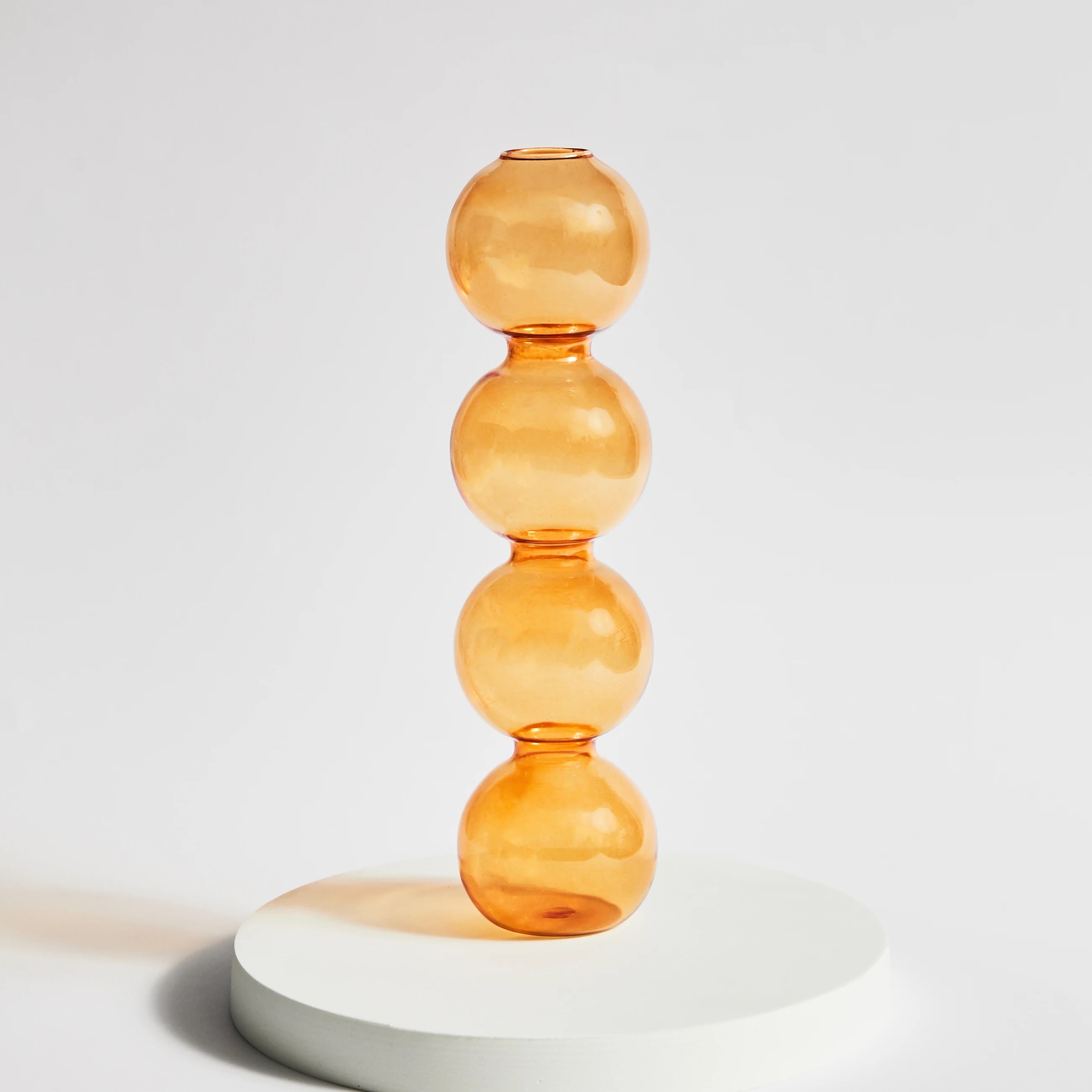 bougeoir conique en verre pour décoration intérieure festive - vue 13 sur 17