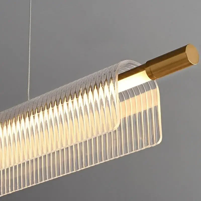 lustre linéaire moderne pour décoration intérieure et restaurant - vue 6 sur 18