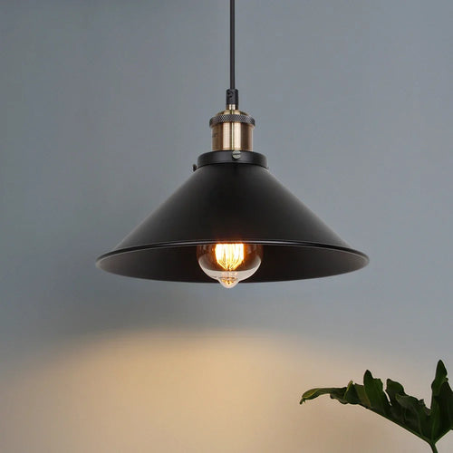 Suspension rétro Loft noir suspendu lumière pays américain suspension pour/cuisine industrielle Restaurant lustre Vintage - vue 2 sur 10