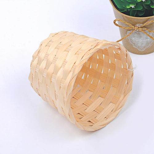 lot de 4 paniers de rangement en bambou tressé pour organisation - vue 6 sur 7