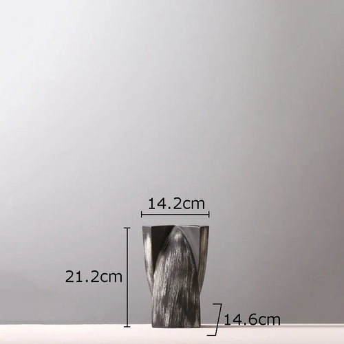 vase en céramique abstrait pour fleurs et décoration moderne - vue 10 sur 9