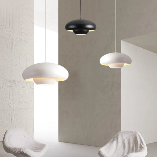 Suspension led nordique simple champignons luminaires suspendus intérieur - vue 3 sur 10