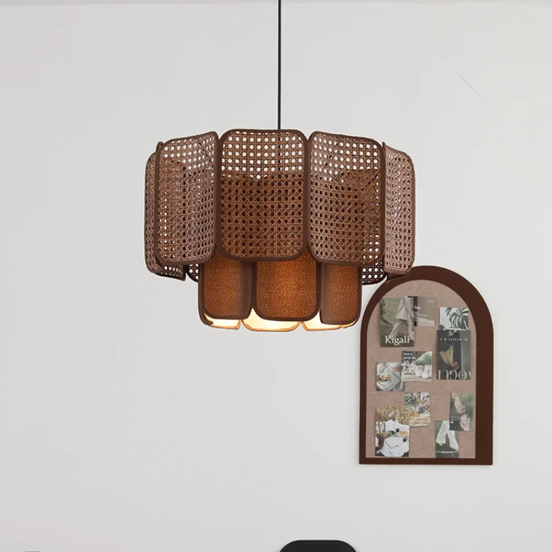 lustre japonais wabi sabi pour restaurant et salon de thé vintage - vue 4 sur 9