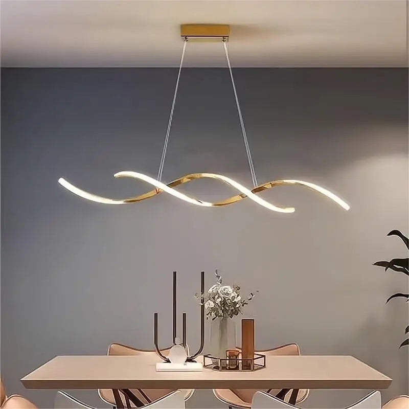lustre de luxe moderne créatif design minimaliste épuré pour bar - vue 1 sur 10