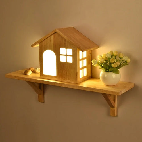 applique murale créatives modernes en bois pour enfants - vue 2 sur 8