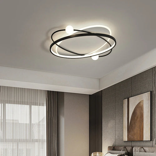 plafonnier led moderne avec télécommande pour décoration intérieure - vue 2 sur 10
