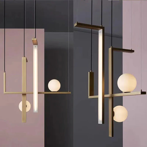 suspension design géométrique créatif pour éclairage moderne - vue 2 sur 13