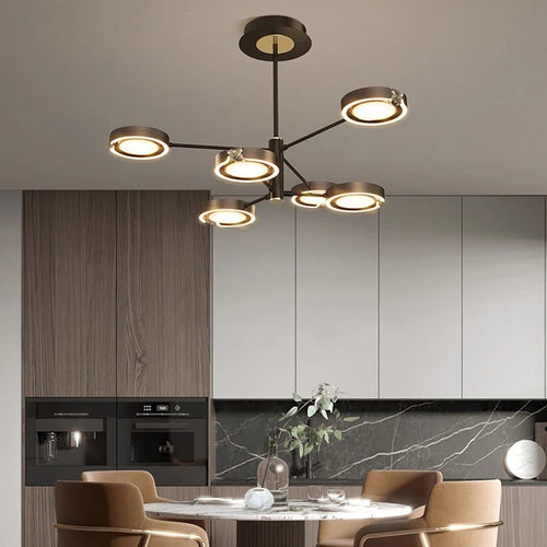 suspension led moderne au design minimaliste élégant pour intérieur - vue 3 sur 18