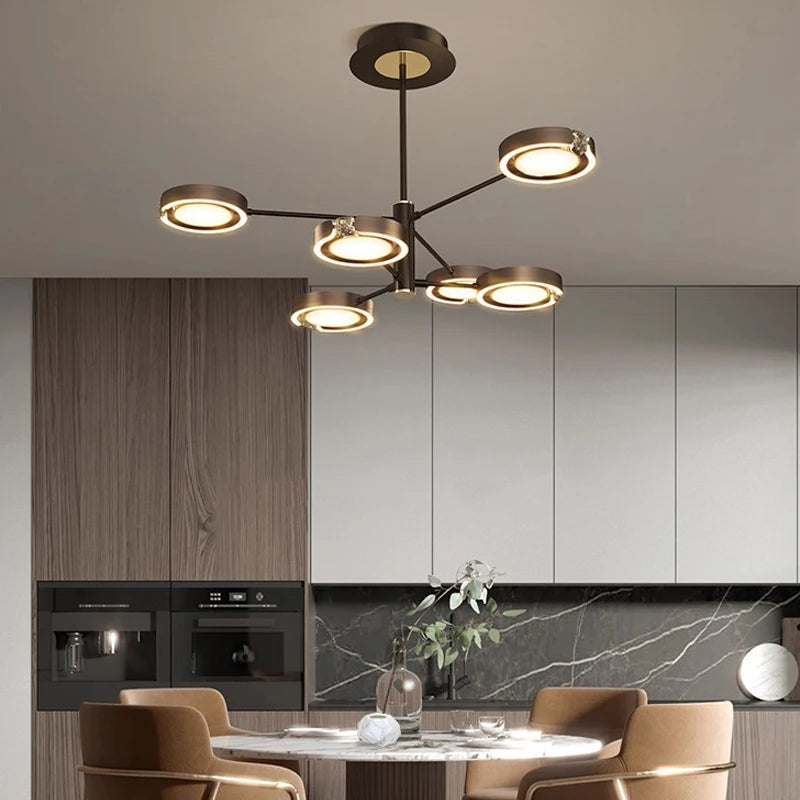 suspension led moderne au design minimaliste élégant pour intérieur - vue 2 sur 18