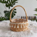 panier à fleurs mariage avec nœud papillon grande capacité polyvalent