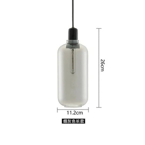 suspension en verre avec détail en marbre design industriel élégant - vue 16 sur 16