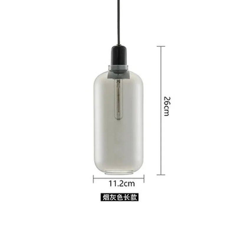 suspension en verre avec détail en marbre design industriel élégant - vue 16 sur 16