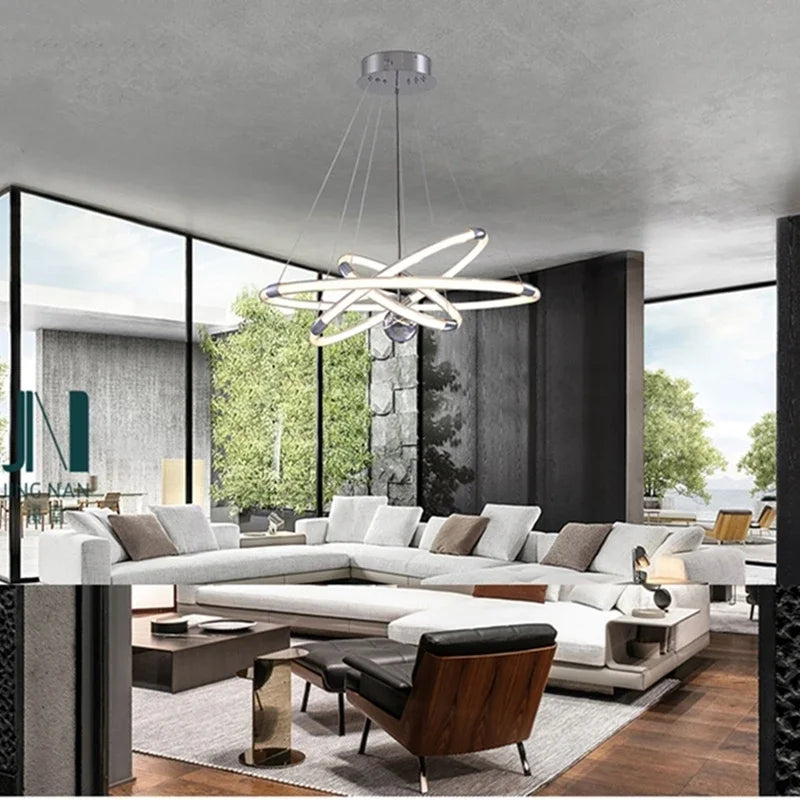 lustre à LED design avec détection de geste pour intérieur - vue 3 sur 12