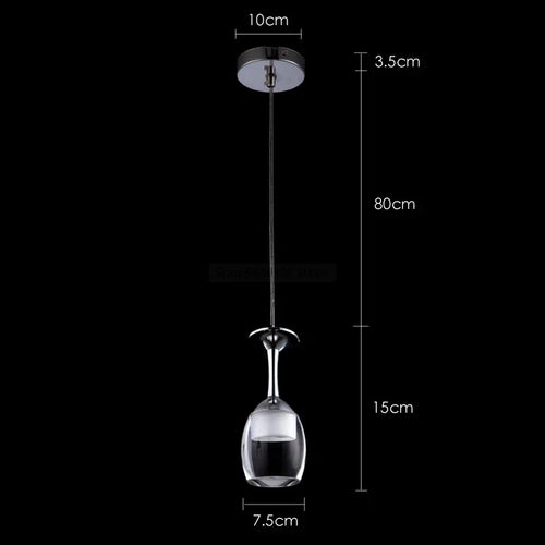 suspension modernes en verre de vin pour bar café