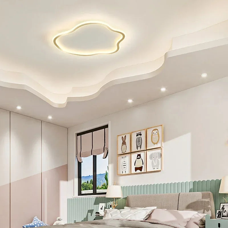 plafonnier led créatif en forme de nuages design nordique décoratif - vue 4 sur 18