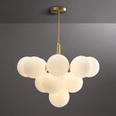 suspension LED design nordique en boule de verre