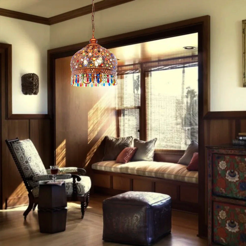 suspension en cristal thaïlandais pour décoration intérieure et extérieure - vue 3 sur 6