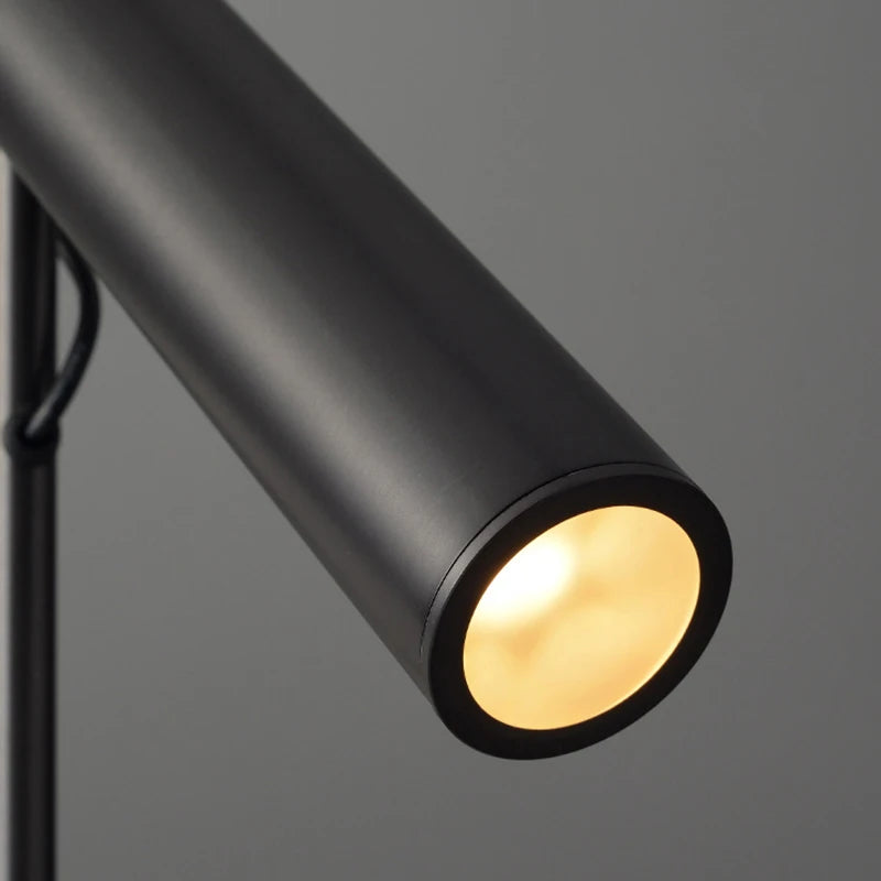 lustre led minimaliste en fer et acier rotatif 1/2/3 têtes - vue 5 sur 12