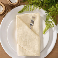 Serviette de table lot 10 gaze coton 32x32