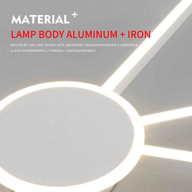 plafonnier LED décoratif géométrique pour intérieur moderne - vue 6 sur 12