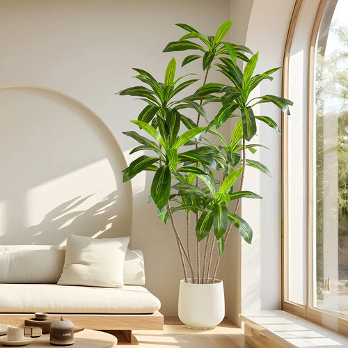 arbre artificiel en pot décoration intérieure verte bois brésilien - vue 4 sur 9