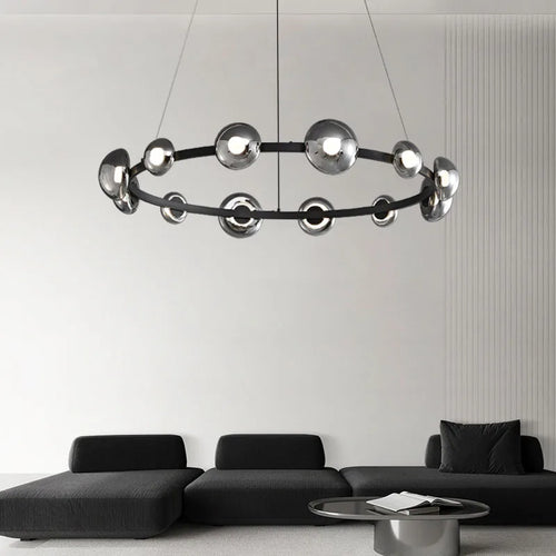 suspension en verre pour éclairage moderne et élégant - vue 3 sur 13