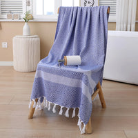 serviette de plage turque coton motif tissé