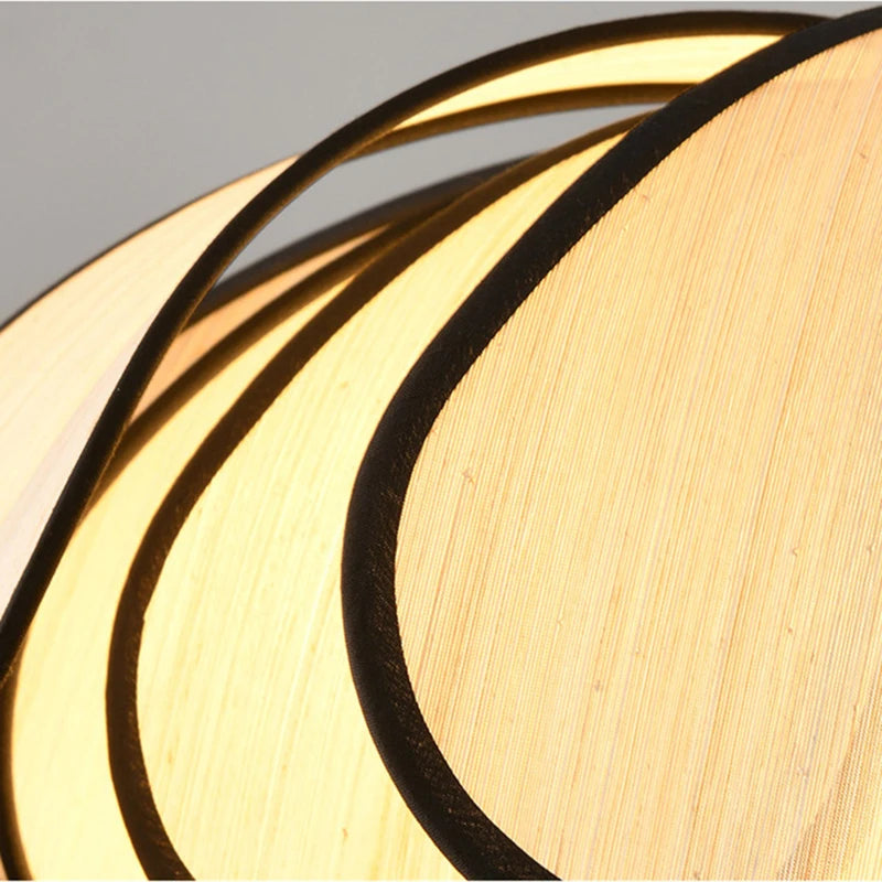lustre abaca fait main en style rétro français led - vue 5 sur 11