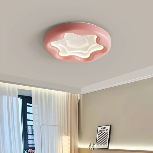 plafonnier moderne en résine style nuage protection yeux - vue 4 sur 16