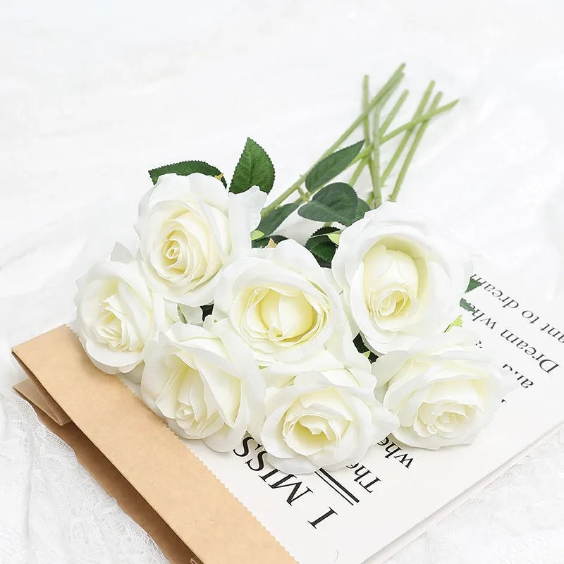 rose artificielle dégradé pour décoration fête thème féerique - vue 11 sur 16