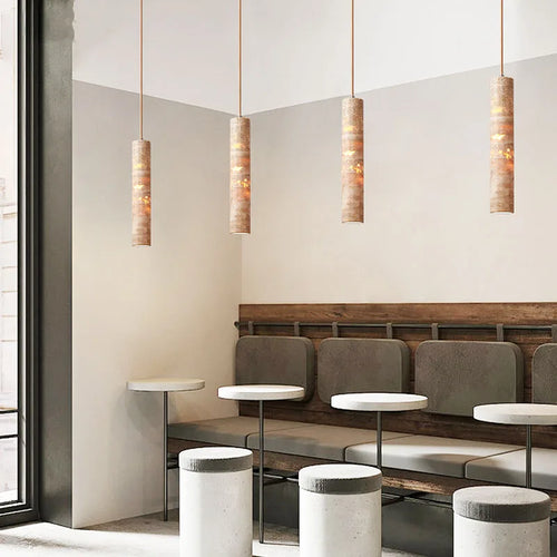 suspension design wabi-sabi en pierre pour ambiance moderne - vue 6 sur 14