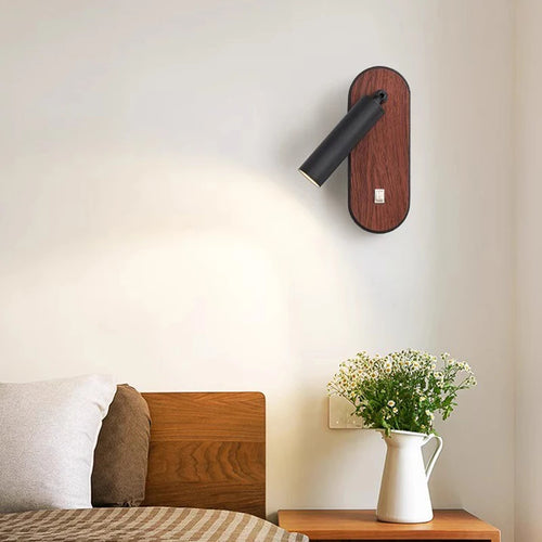 applique murale led en bois design nordique décoratif d'intérieur - vue 3 sur 8