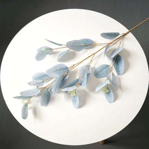 branches de feuilles d'eucalyptus en soie artificielle pour décoration florale - vue 9 sur 17