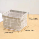panier de rangement en lin pour bureau et jouets