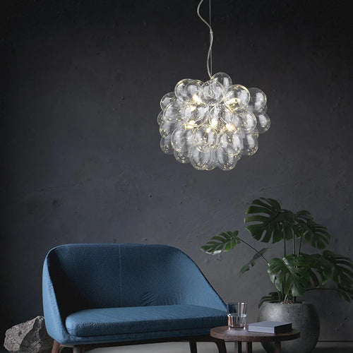 lustre moderne en verre décoratif pour éclairage créatif - vue 5 sur 16