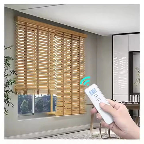 Store venitien motorise intelligent pour fenetre bureau style - vue 2 sur 7