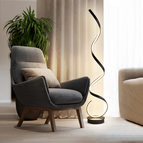 Lampadaire à bande LED moderne - vue 3 sur 8
