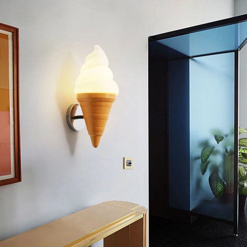 applique murale créative en forme de crème glacée moderne et lumineuse - vue 6 sur 16