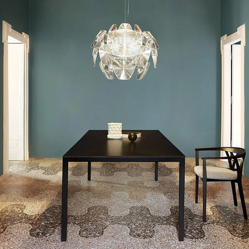 lustre en acrylique transparent design pour intérieur élégant - vue 7 sur 8
