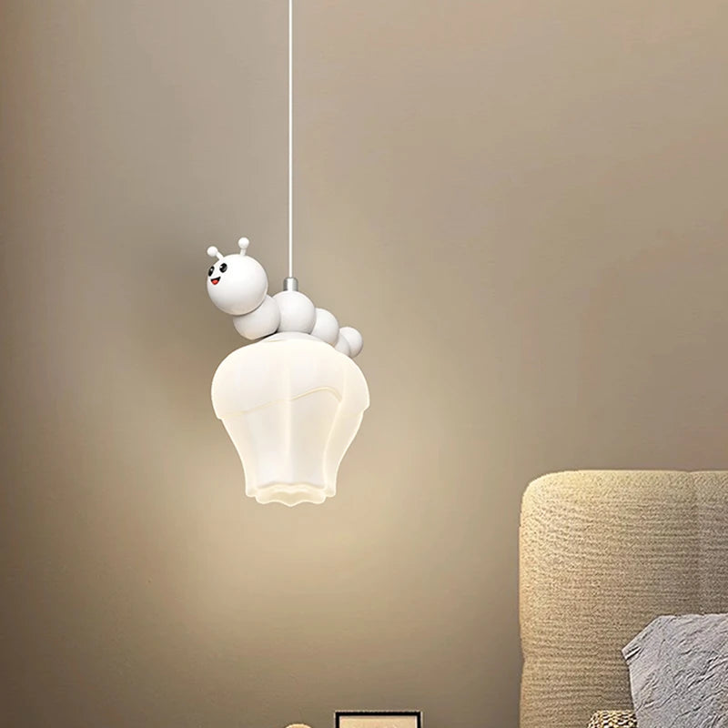 lustre enfant moderne dessin animé chenille planète créatif - vue 4 sur 12